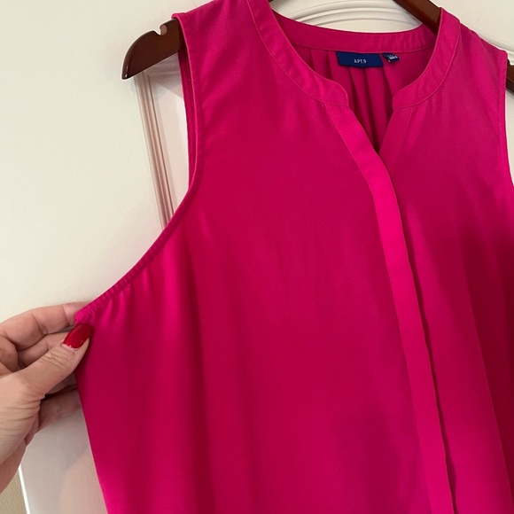 APT 9 Fuchsia Sleeveless Polyester Blouse Women’s Size XXL - Picture 9 of 16